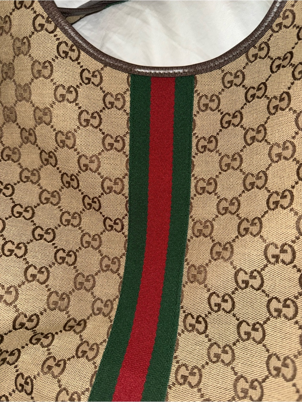 Gucci Brown Monogram Giglio tote-Large - Picture 14 of 16